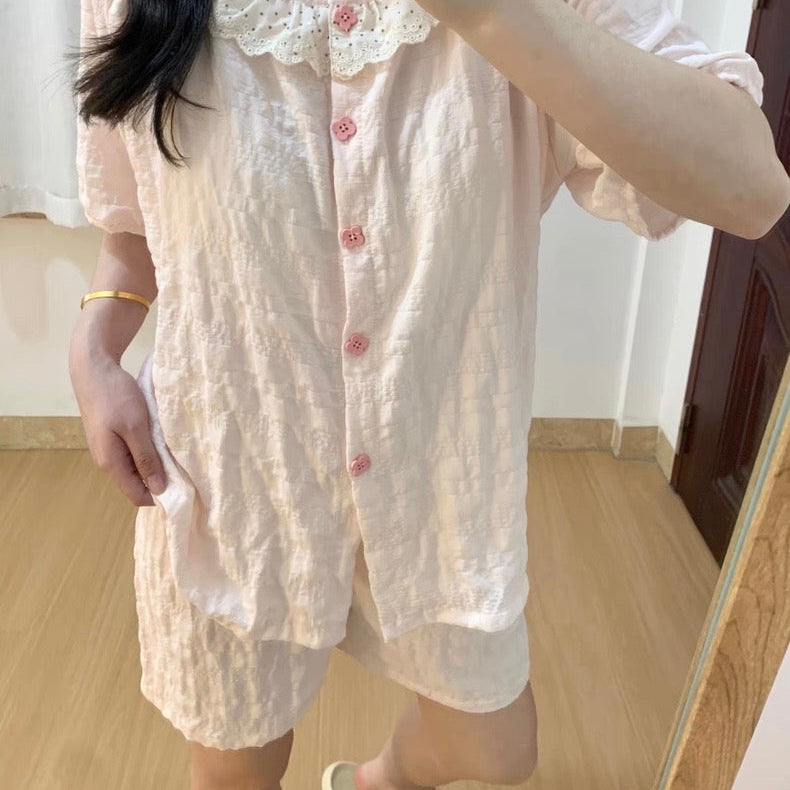 Tender Pink Cloud Pajama Set