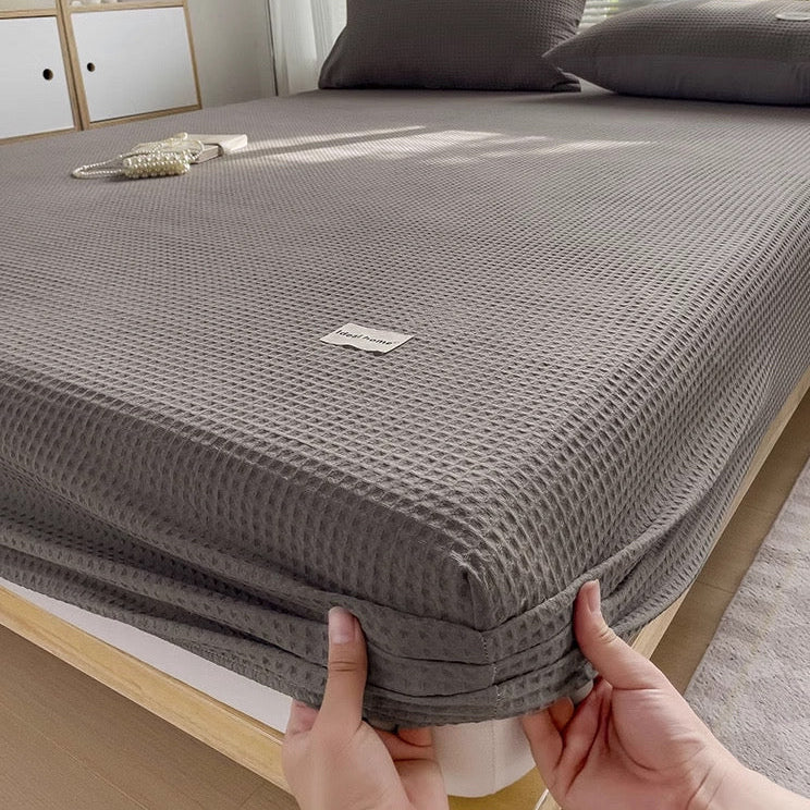 Waffle Aircotton™ 3-in-1 Fitted Sheet Set