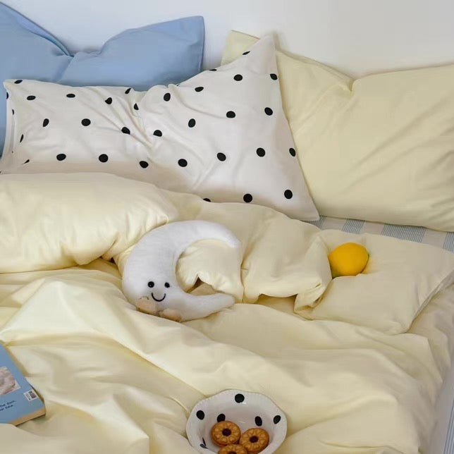 Custard Aircotton™ 4-in-1 Quilt Cover Set