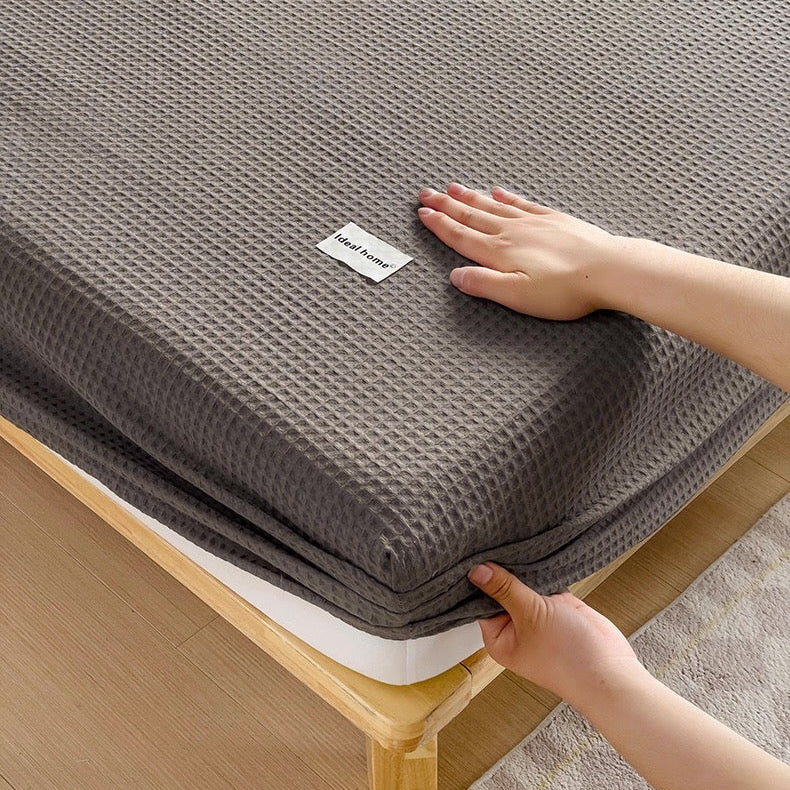 Waffle Aircotton™ 3-in-1 Fitted Sheet Set