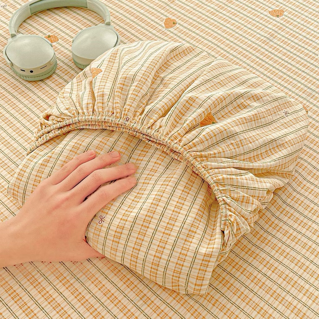 Pumpkin Aircotton™ 3-in-1 Fitted Sheet Set