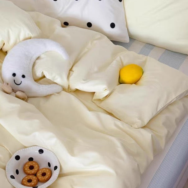 Custard Aircotton™ 4-in-1 Quilt Cover Set