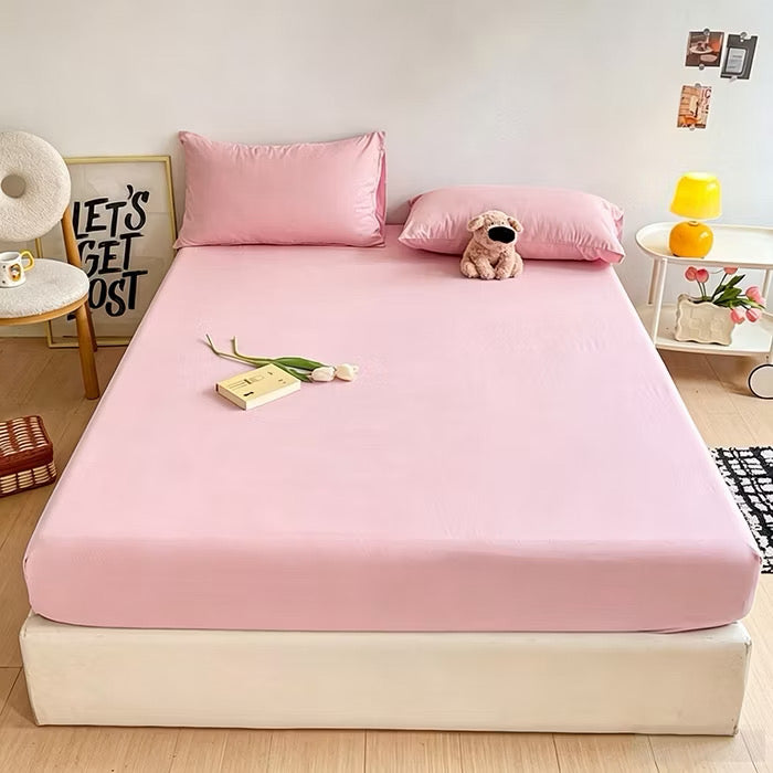 Snowy 4-in-1 Fitted Sheet Set with Bolster Cover