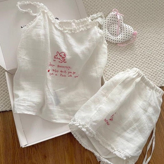 Butterfly Camisole Pajama Set