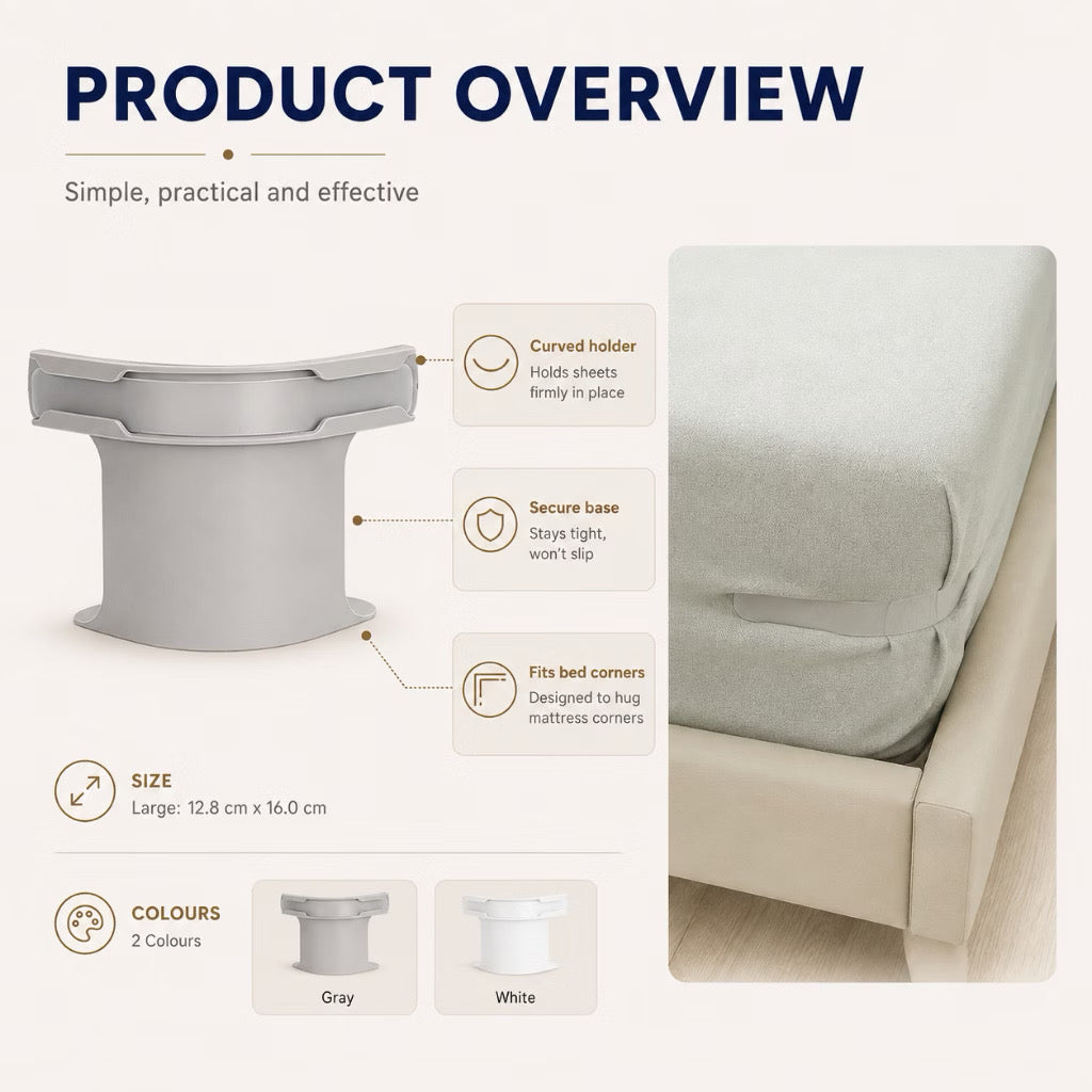 StayFit™ Fitted Sheet Corner Clips Set