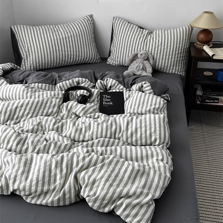 Double Sided AIRCotton™ 4-in-1 Quilt Cover Set