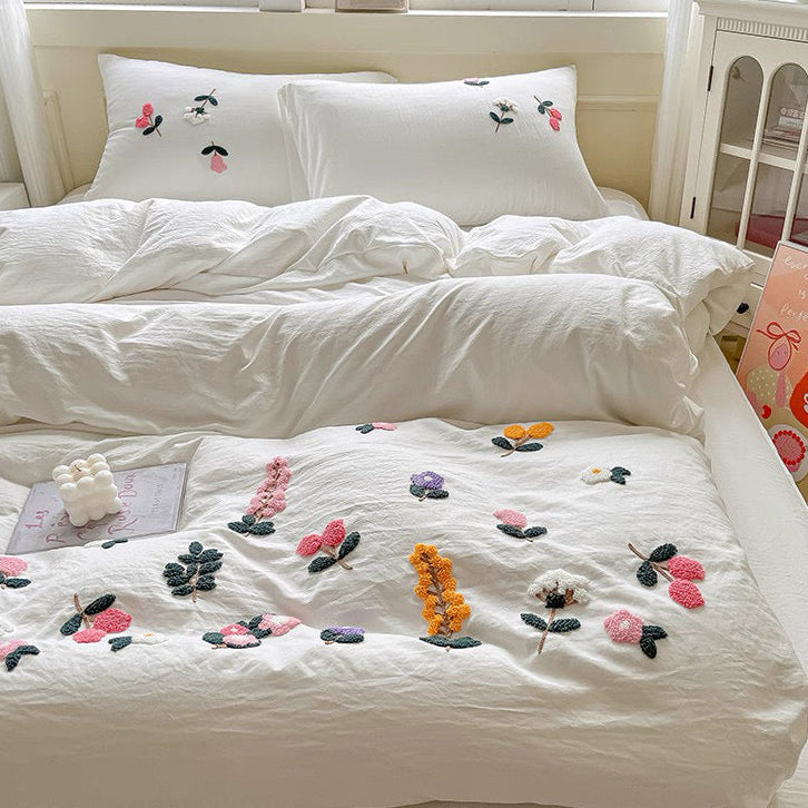 Whisper Embroidery Aircotton™ 4-in-1 Quilt Cover Set