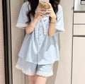 Blue Lace Doll Pajama Set