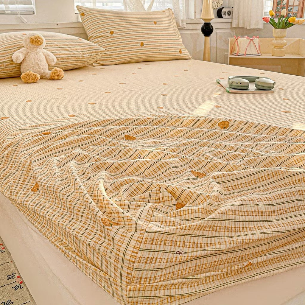 Pumpkin Aircotton™ 3-in-1 Fitted Sheet Set
