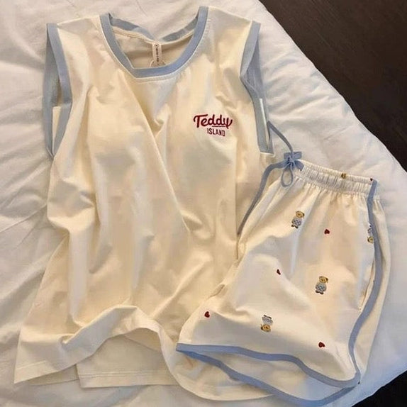 Teddy Island Pajama Set