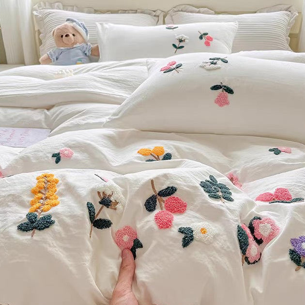 Whisper Embroidery Aircotton™ 4-in-1 Quilt Cover Set