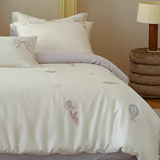 Rabbit Balloon Aircotton™ 4-in-1 Quilt Cover Set