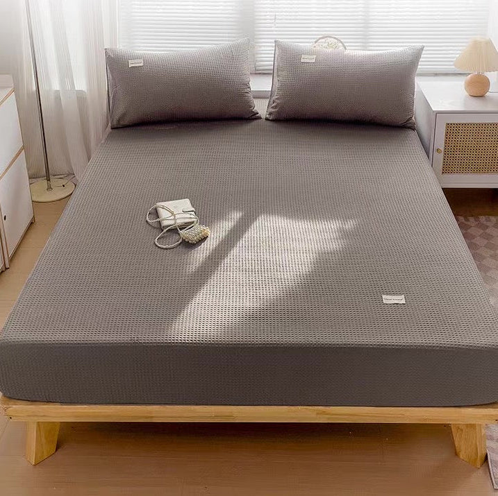 Waffle Aircotton™ 3-in-1 Fitted Sheet Set