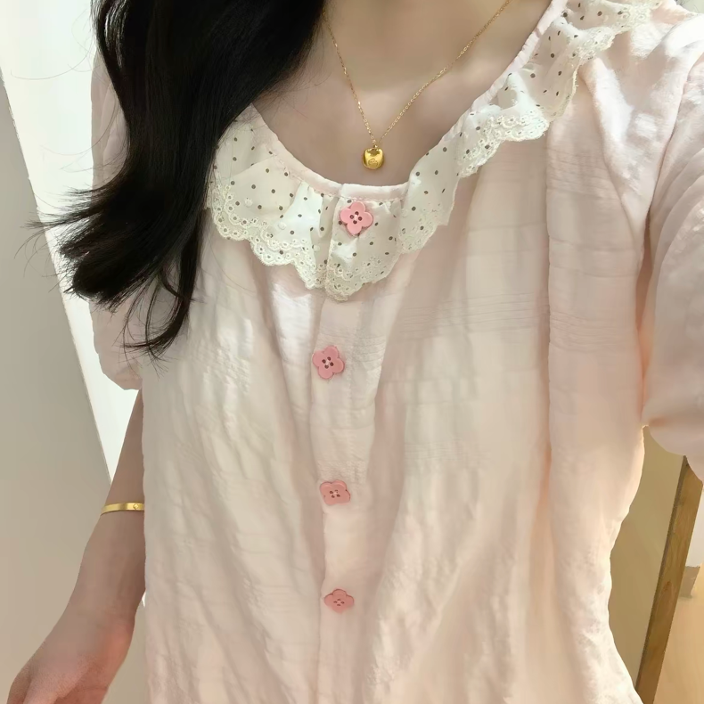 Tender Pink Cloud Pajama Set