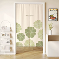 Four Leaf Clover Doorway Curtain with Hanging Rod