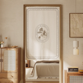Pastoral Diptique Doorway Curtain with Hanging Rod