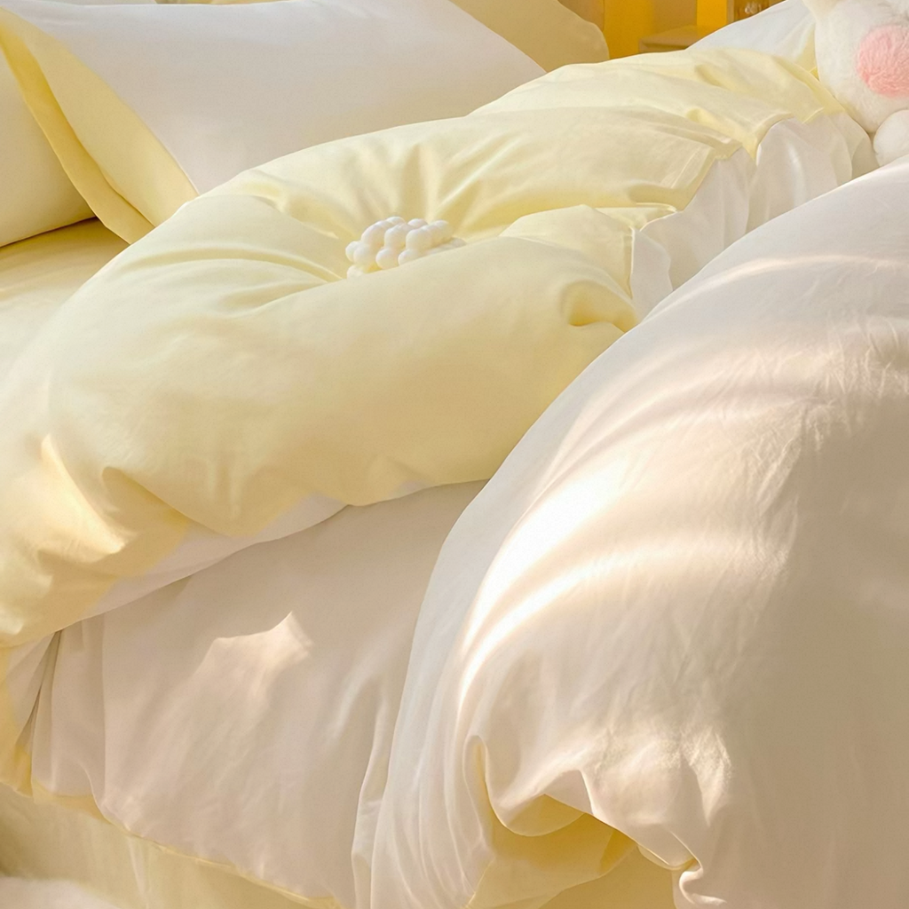 Milkshake White Aircotton™ 4-in-1 Quilt Cover Set