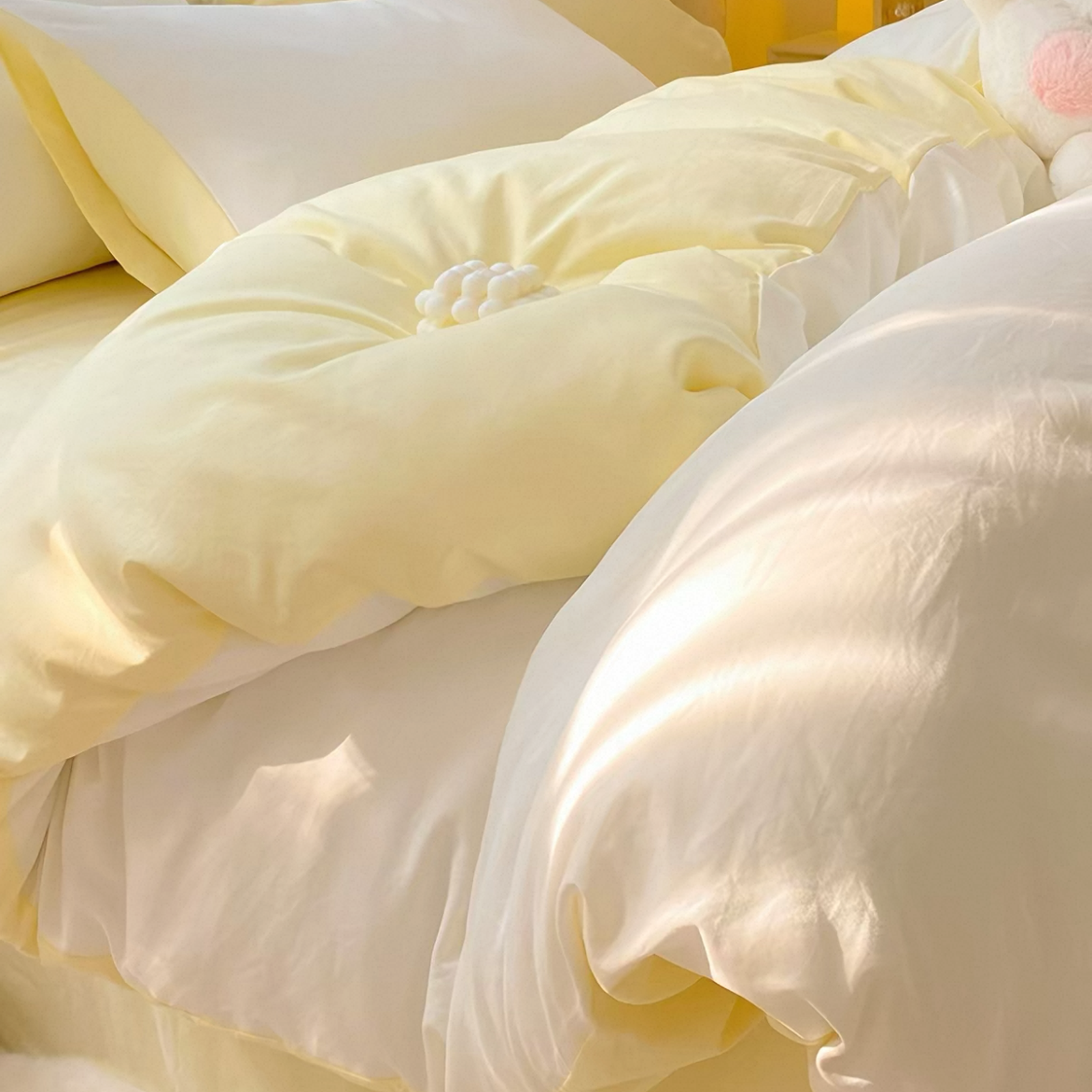 Milkshake White Aircotton™ 4-in-1 Quilt Cover Set