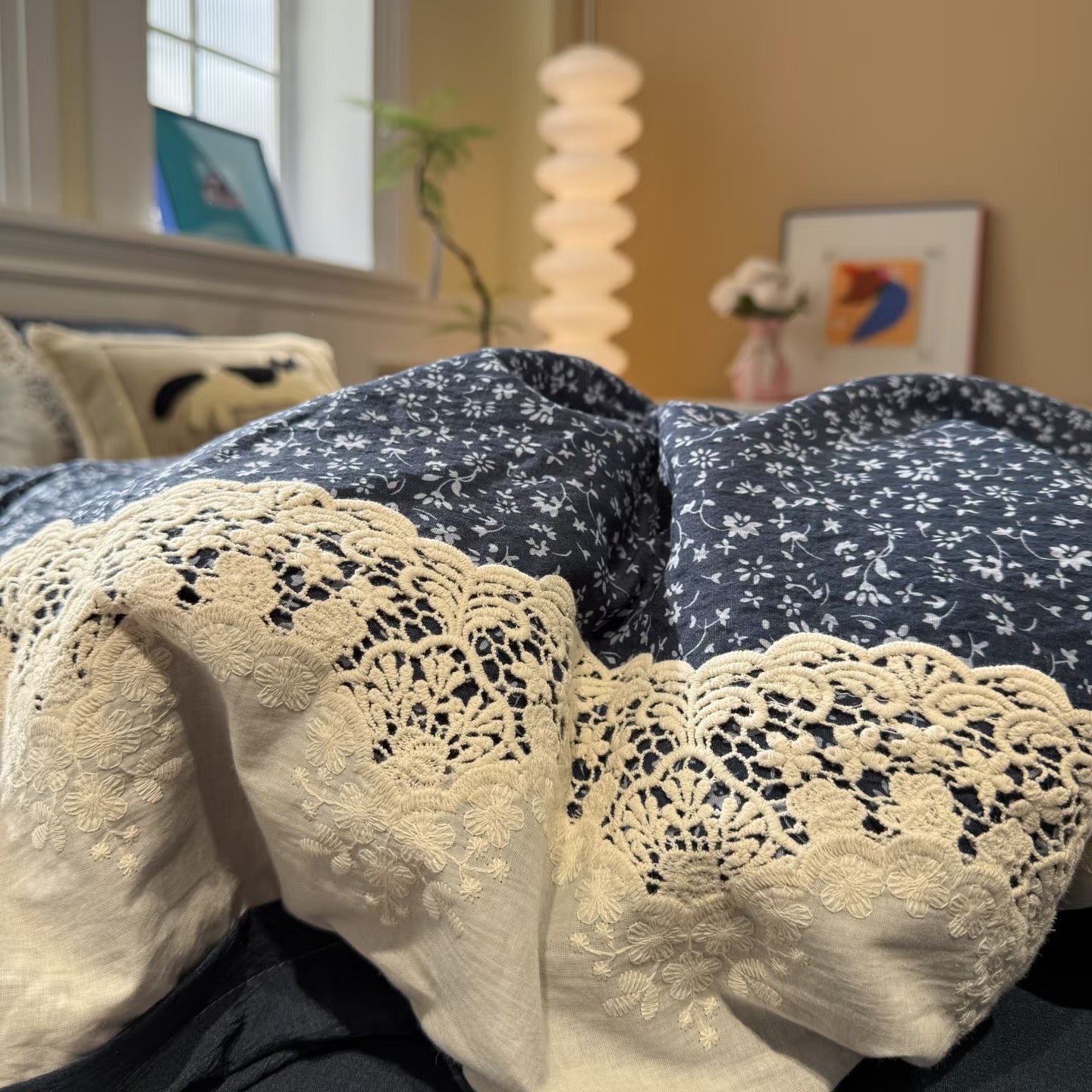 Lace Trim Aircotton™ 4-in-1 Quilt Cover Set