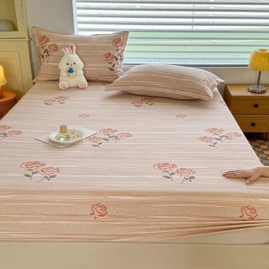 Rosalina Aircotton™ 3-in-1 Fitted Sheet Set