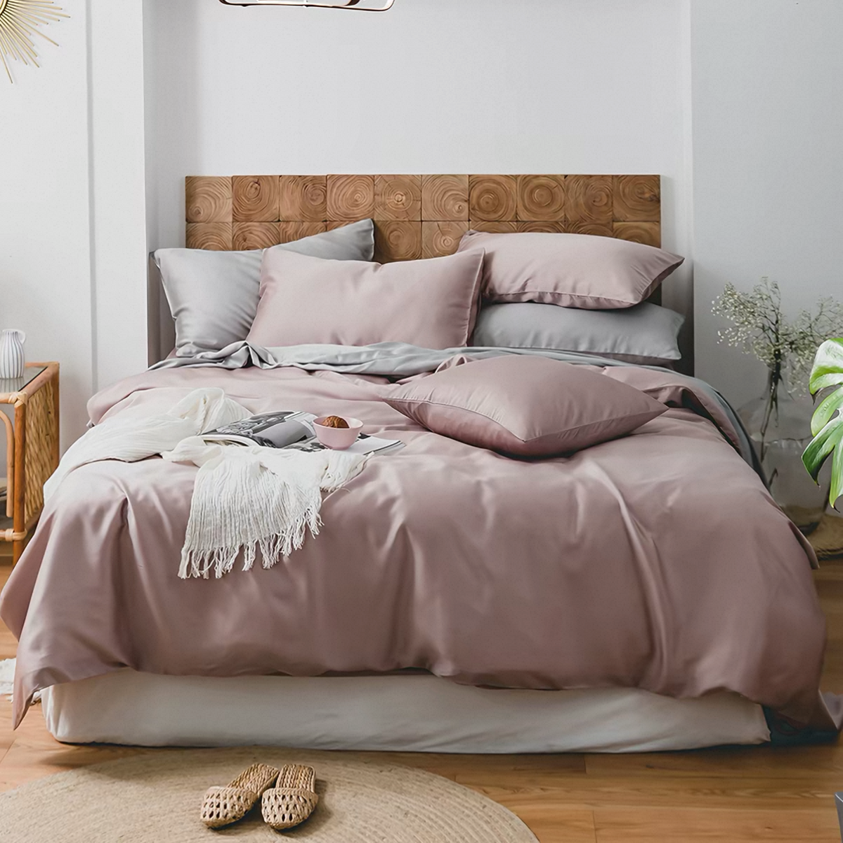 Lychee Tencel™ 4-in-1 Quilt Cover Set