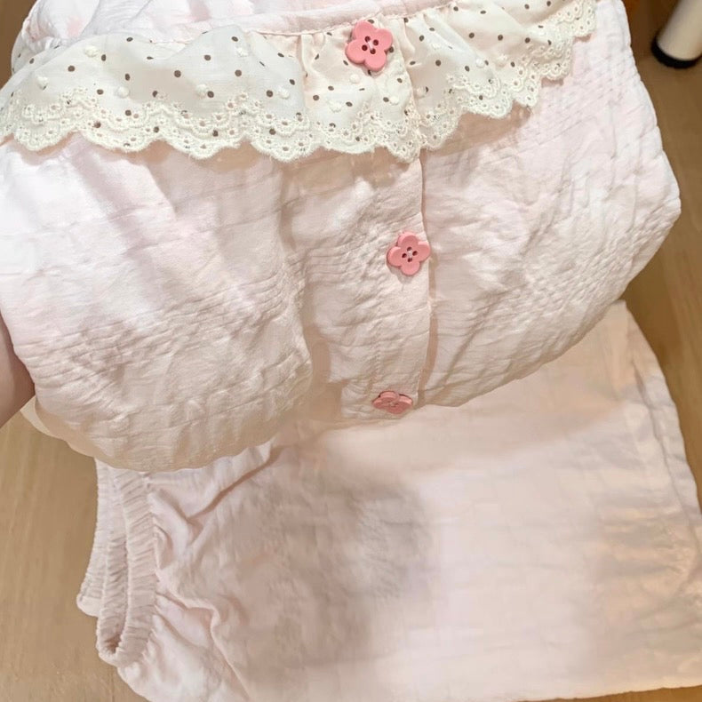 Tender Pink Cloud Pajama Set