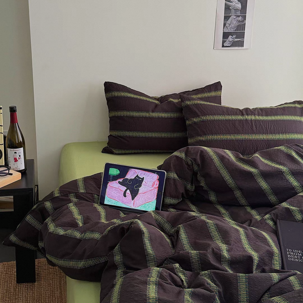 Moss Aircotton™ 4-in-1 Quilt Cover Set
