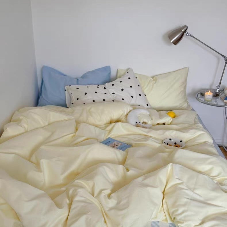 Custard Aircotton™ 4-in-1 Quilt Cover Set