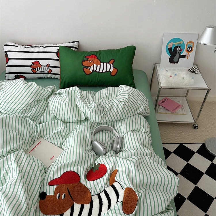 British Pup Aircotton™ 4-in-1 Quilt Cover Set