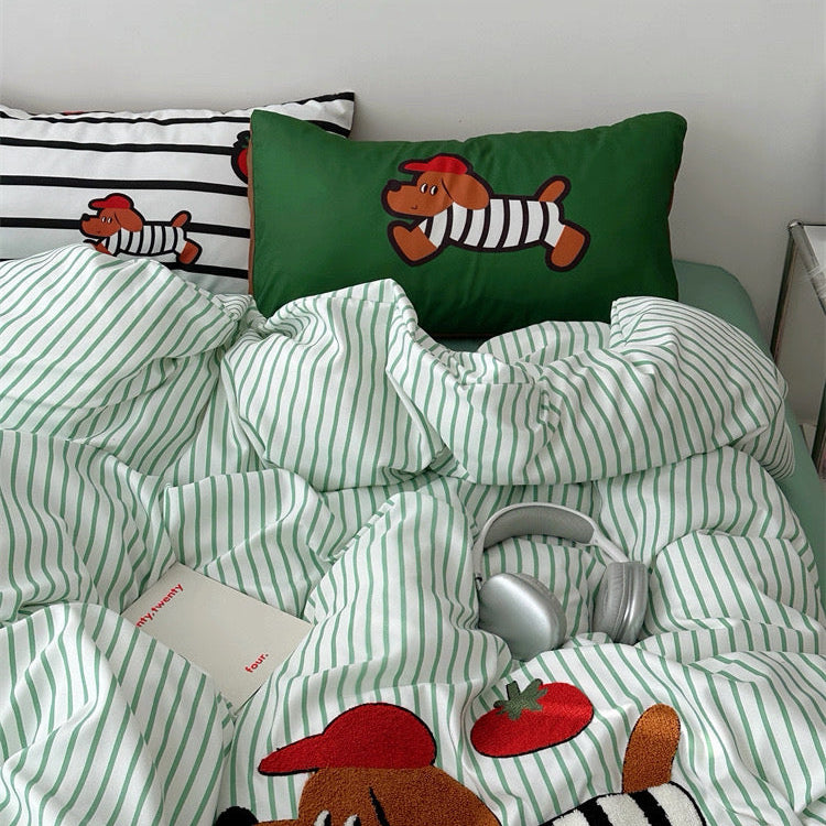 British Pup Aircotton™ 4-in-1 Quilt Cover Set