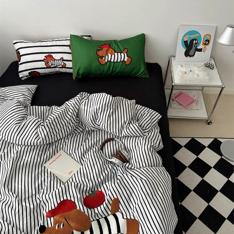 British Pup Aircotton™ 4-in-1 Quilt Cover Set