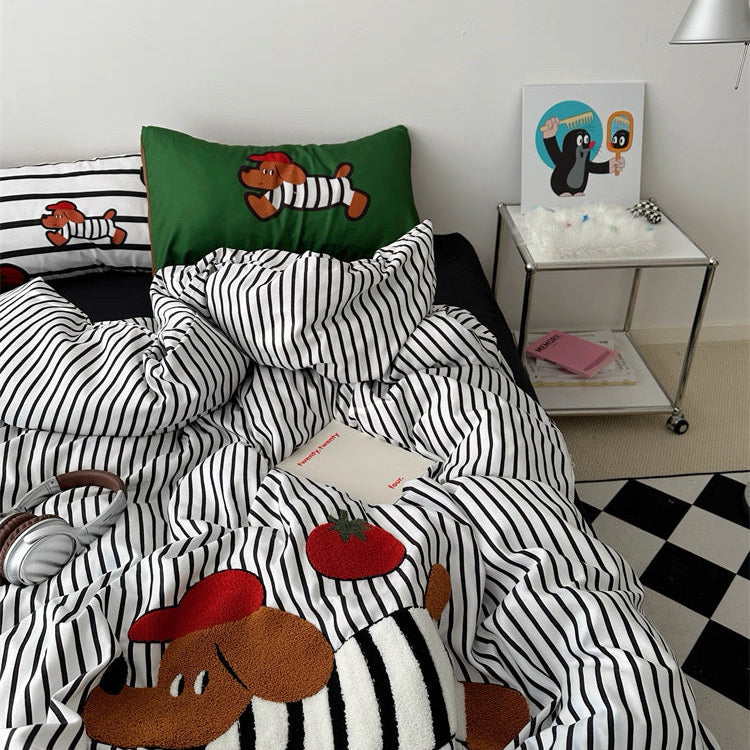 British Pup Aircotton™ 4-in-1 Quilt Cover Set