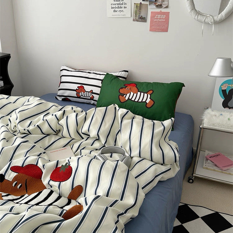 British Pup Aircotton™ 4-in-1 Quilt Cover Set