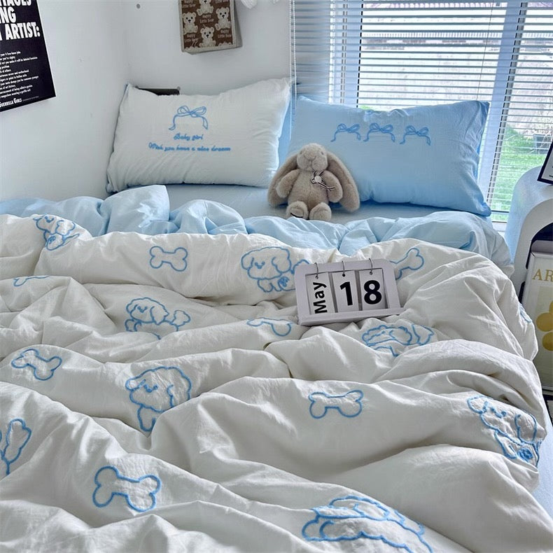 Frozen Dog Aircotton™ 4-in-1 Quilt Cover Set