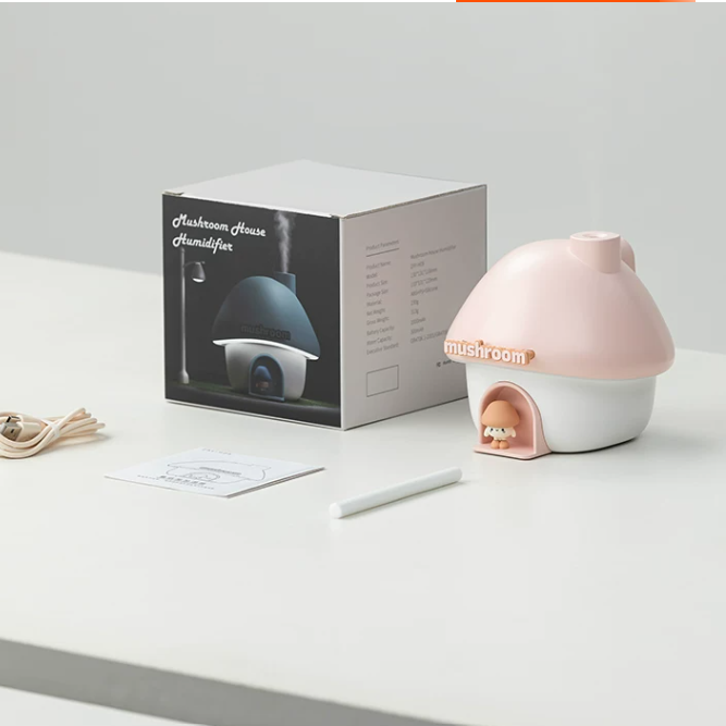 Mushroom Humidifier & Sunset Night Light