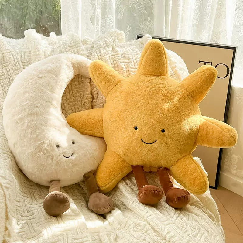 Celestial Comfort Plushies: Sun & Moon Edition