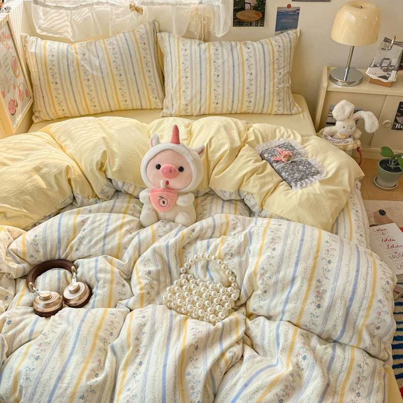 Granny Stripes Aircotton™ 4-in-1 Quilt Cover Set