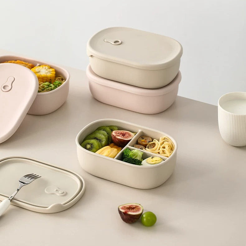 Food-Grade Silicone Divided Lunch Box