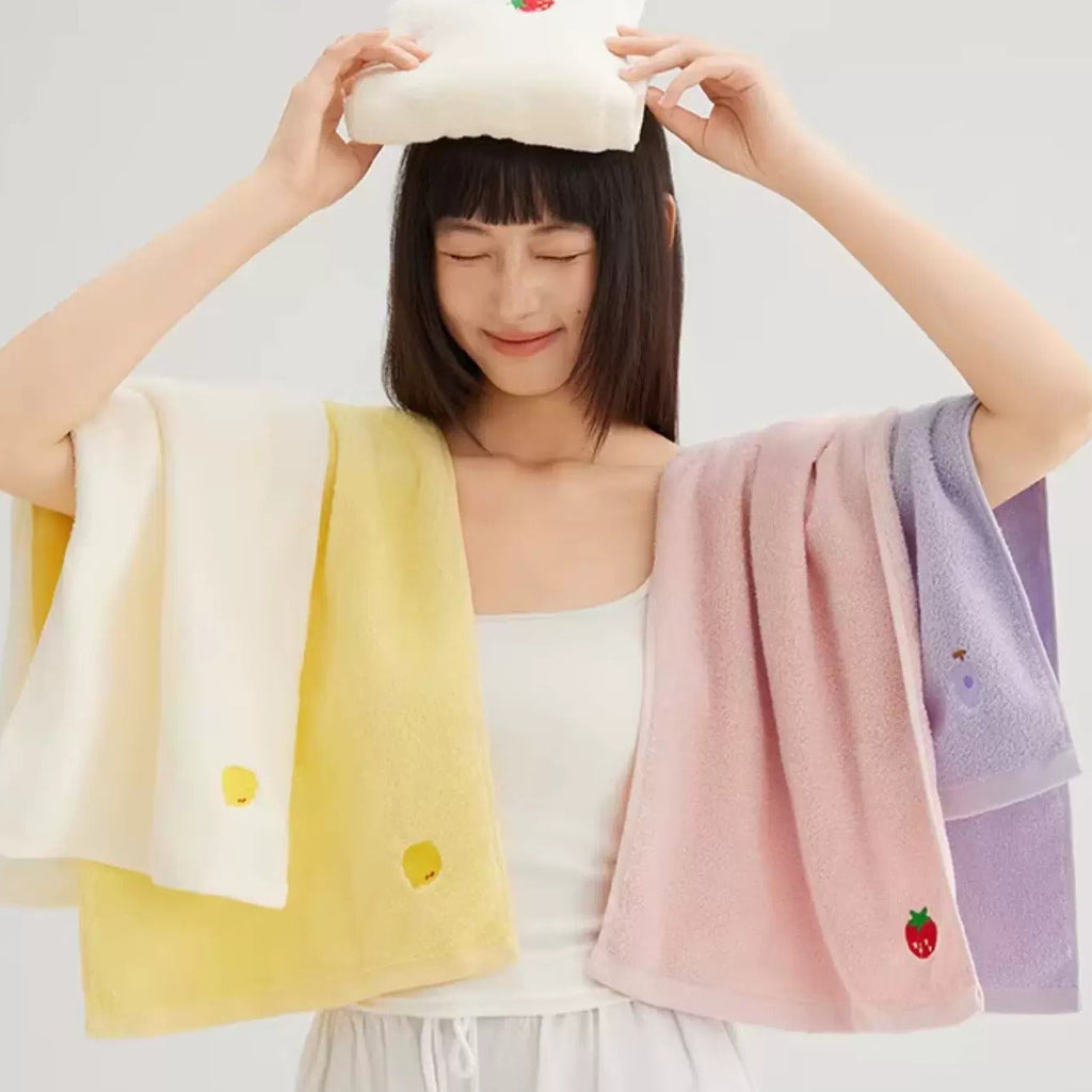 Fruity Antibacterial 2 in 1 Cotton Women's Face Towel