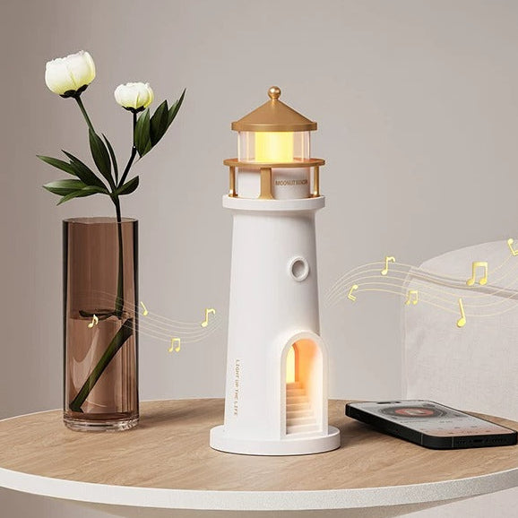 Moonlit Beacon Lighthouse Night Light