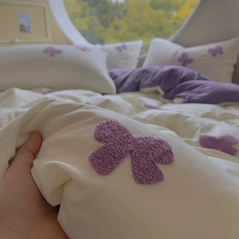 Daisy's Bow Aircotton™ 4-in-1 Quilt Cover Set