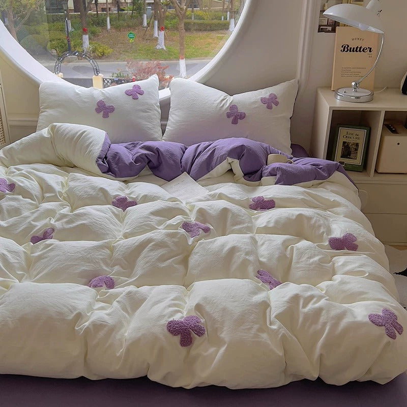 Daisy's Bow Aircotton™ 4-in-1 Quilt Cover Set