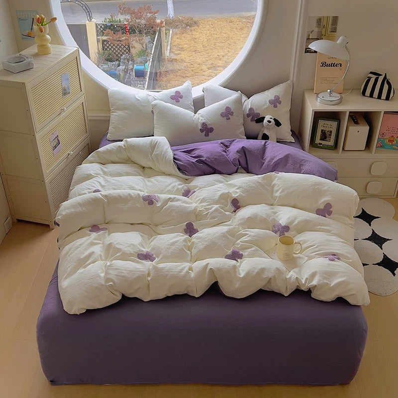 Daisy's Bow Aircotton™ 4-in-1 Quilt Cover Set