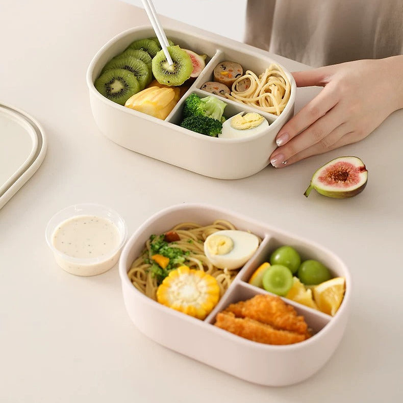 Food-Grade Silicone Divided Lunch Box