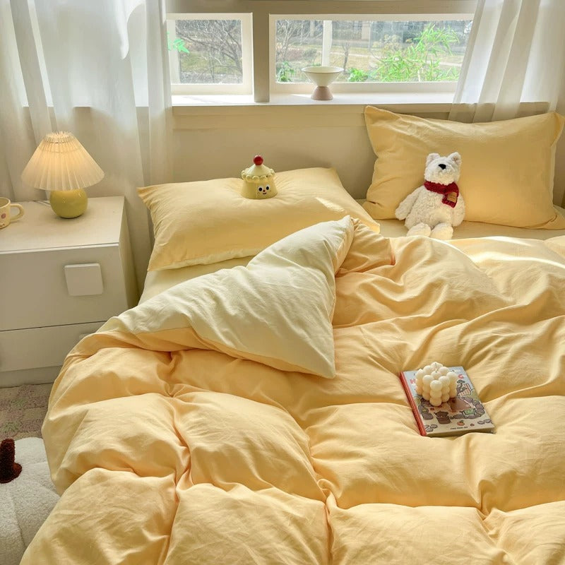 Salted Butter Aircotton™ 4-in-1 Quilt Cover Set