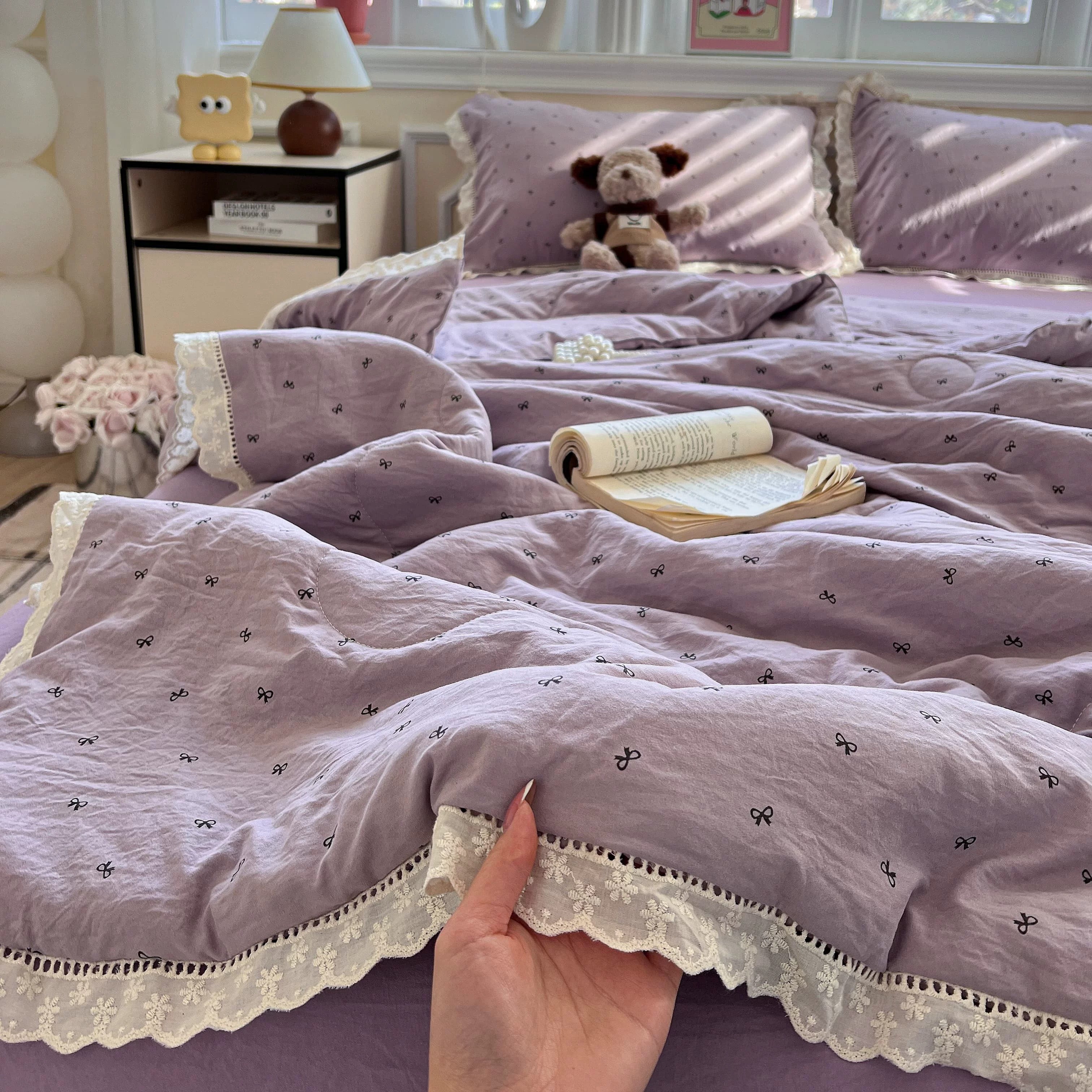 Lavender Aircotton™ 4-in-1 Comforter Set