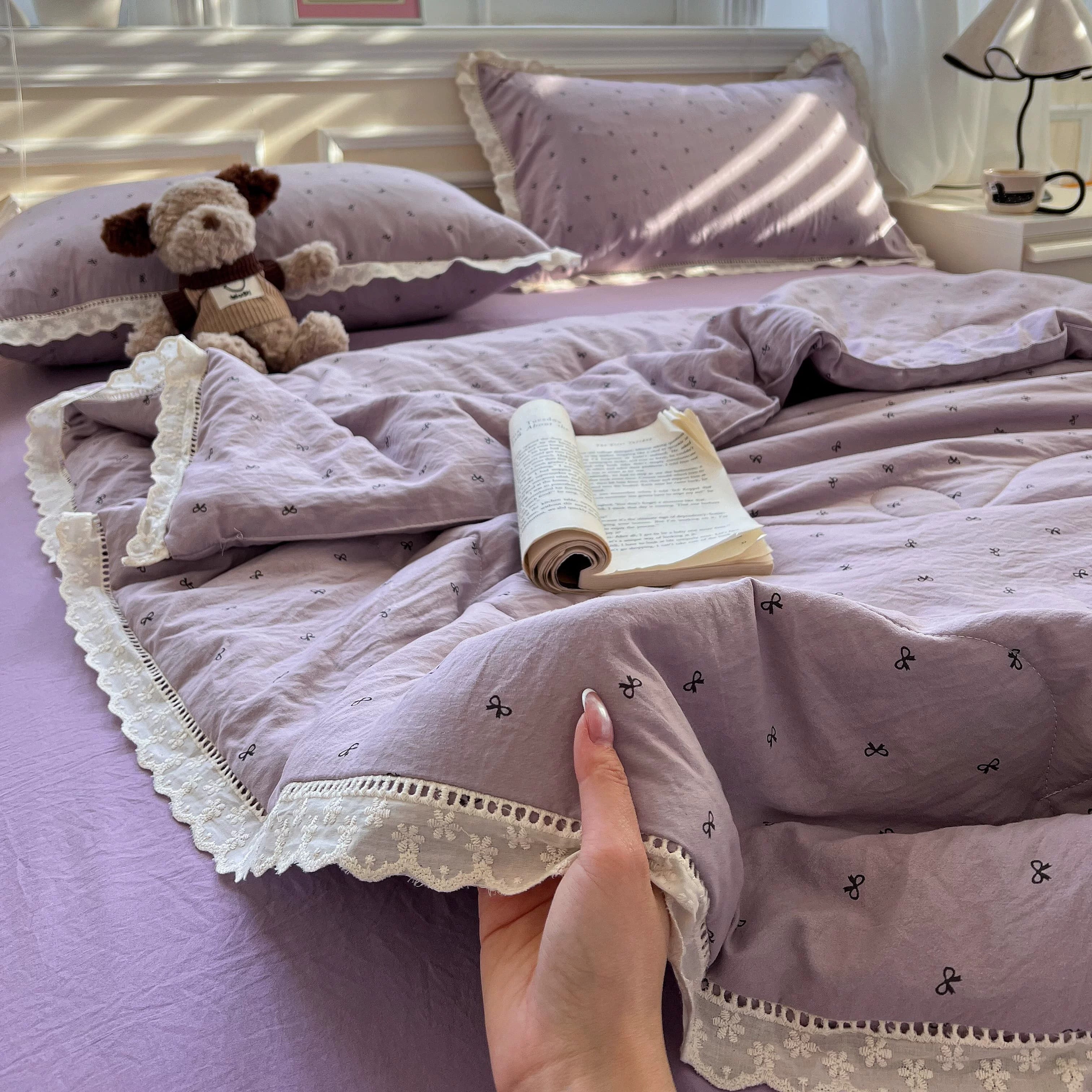 Lavender Aircotton™ 4-in-1 Comforter Set