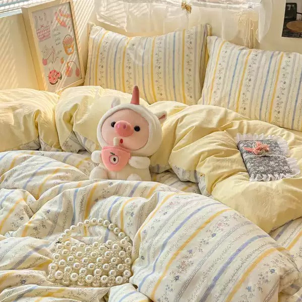 Granny Stripes Aircotton™ 4-in-1 Quilt Cover Set