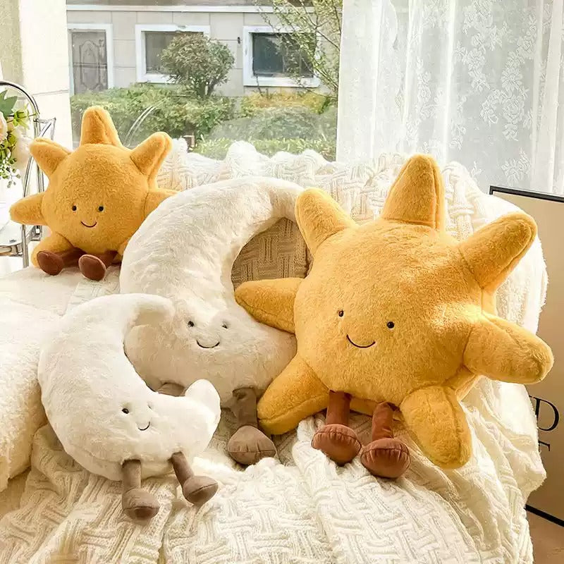 Celestial Comfort Plushies: Sun & Moon Edition