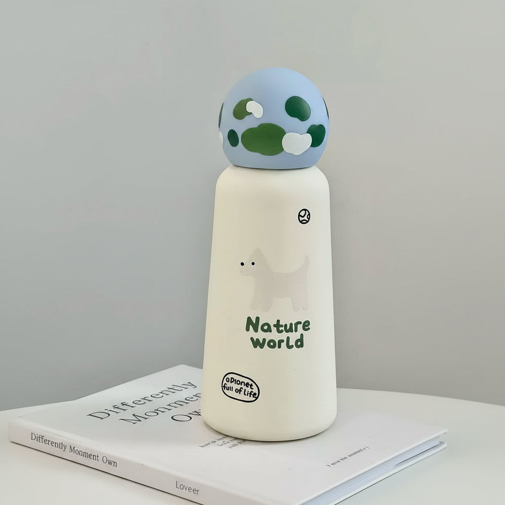 Floating Earth Puppy Thermal Flask